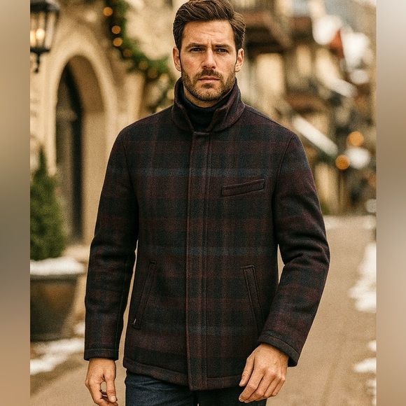 Axel’s of Vail 100% Wool Tartan Jacket Size 50 Italian (US 40 or Medium) - Picture 1 of 13